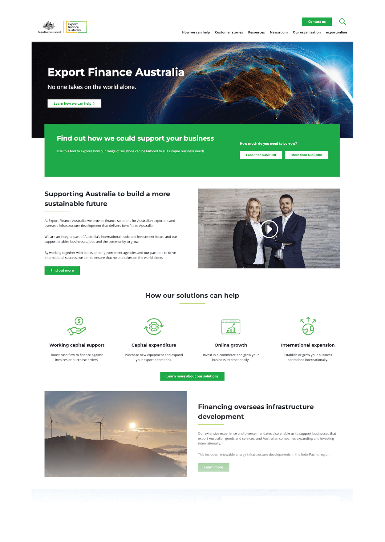 Export Finance Australia Solution