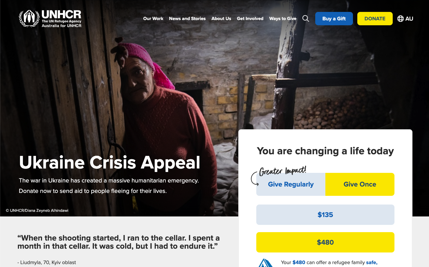 UNHCR transforming donation experiences