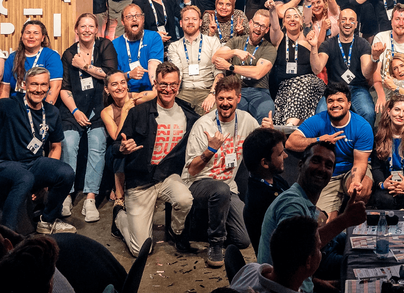 Peter and Mats in their UDUF shirts at Codegarden 2025