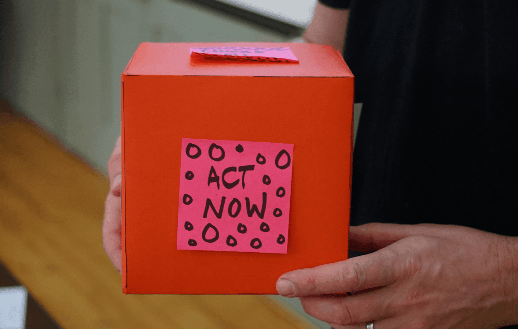 Red box asking for donations at a local NFP saying "Act Now" showing importance of SEO for Charities